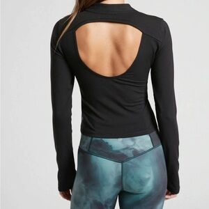 Athleta Shanti Mock Neck Top